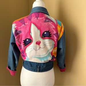 TAKING OFFERS Lisa Frank Vintage Twinkle Star Kitten Denim Jacket